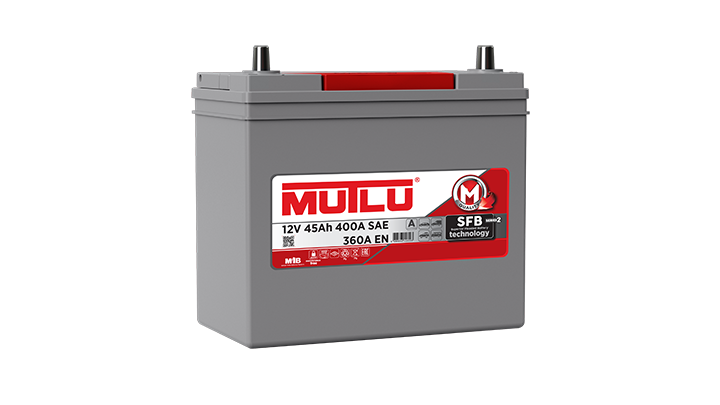 Mutlu 12V 45 Ah Dar Akü (İnce Kutup Başı)