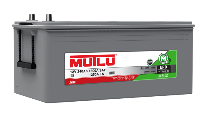 Mutlu 12V 240 Ah (Amper) EFB Akü