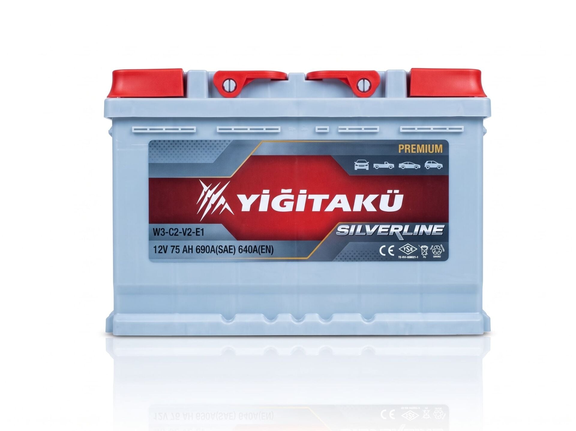 Yiğit 12V 75 Ah (Amper) Akü