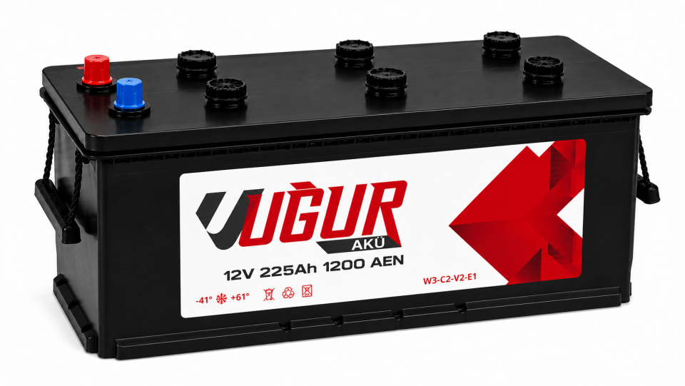 Uğur 12V 225 Ah (Amper) Akü