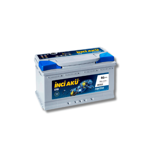 İnci 12V 80 Ah (Amper) Start Stop EFB Pantera Akü