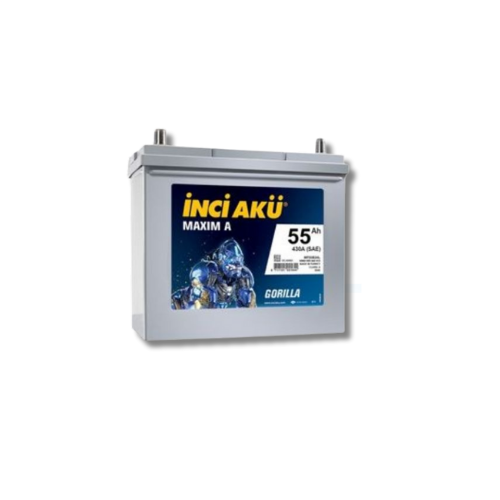 İnci 12V 55 Ah (Amper) Dar Japon Akü