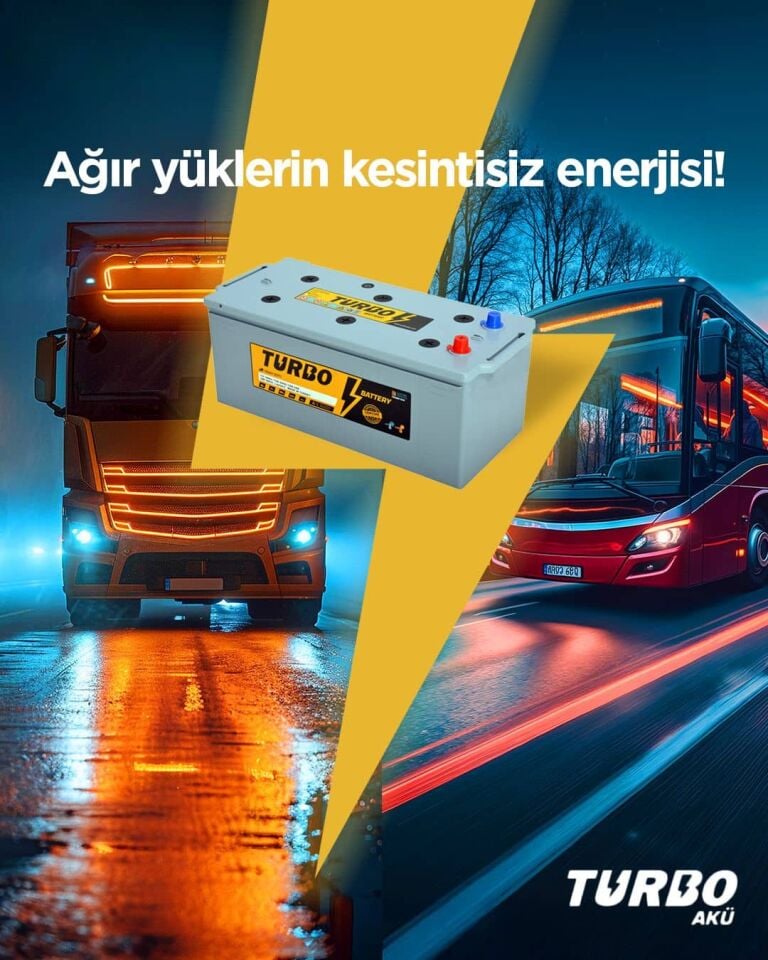 Turbo 12V 225 Ah (Amper) Akü