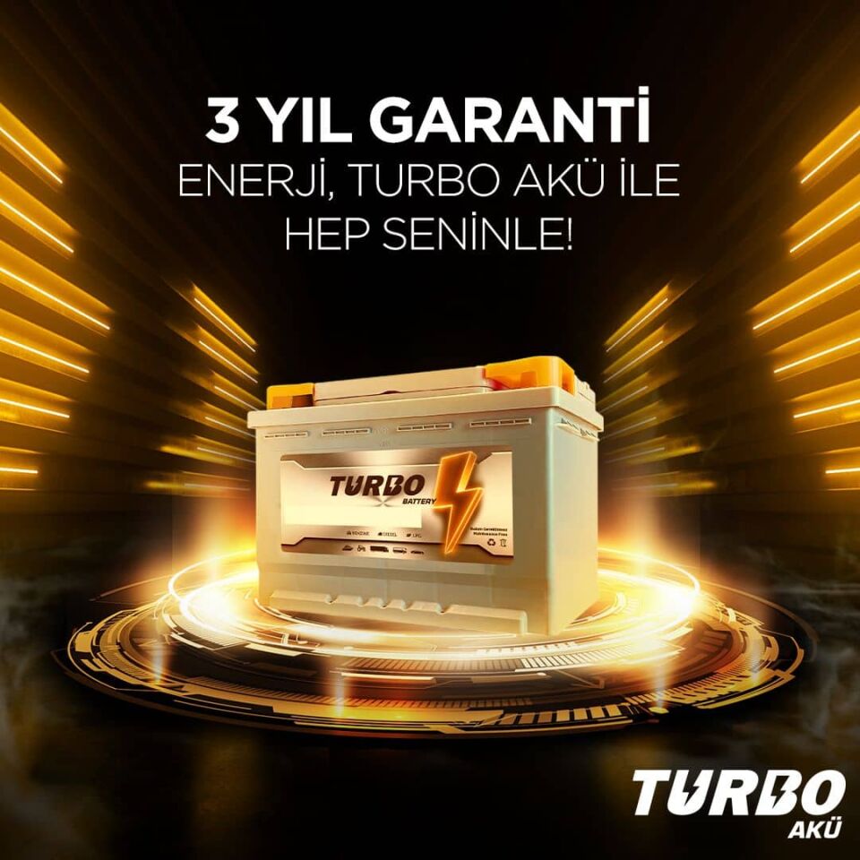 Turbo 12V 74 Ah (Amper) 700 A (EN) Akü (3 Yıl Garantili)