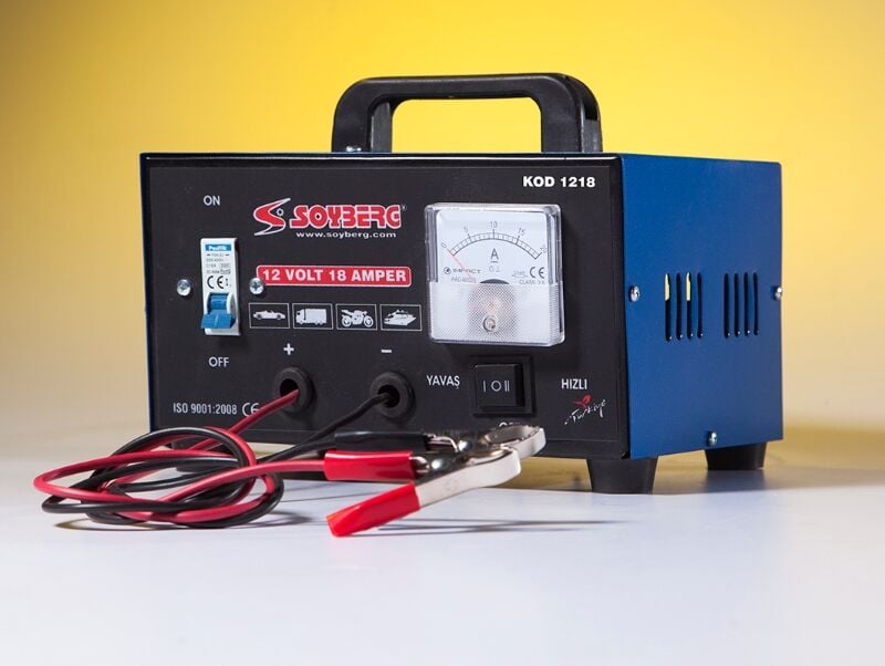 Soyberg 12 Volt 18 Amper Akü Şarj Cihazı (Tek Akülük)