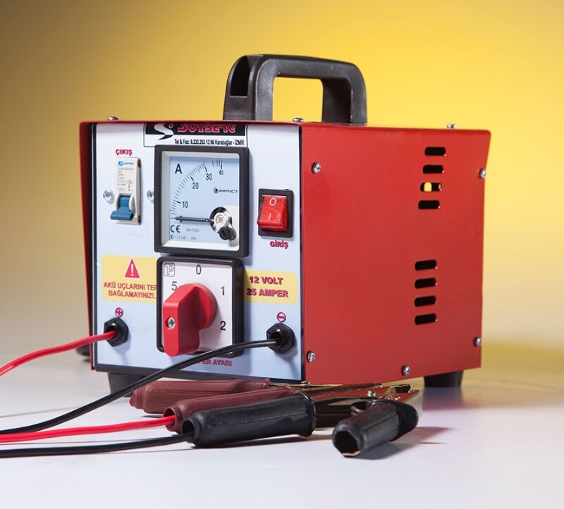 Soyberg 12 Volt 25 Amper Akü Şarj Cihazı (Tek Akülük)