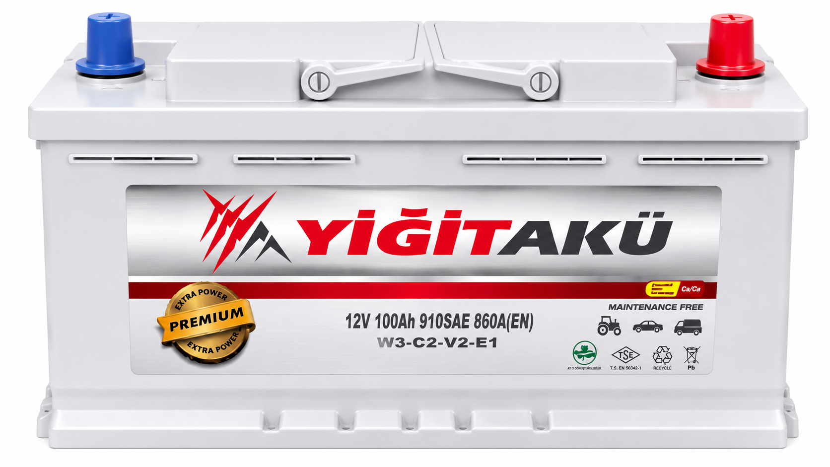 Yiğit 12V 100 Ah (Amper) Akü