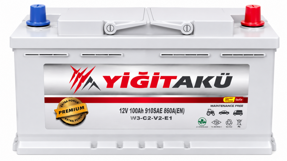 Yiğit 12V 100 Ah 860A (EN) Akü